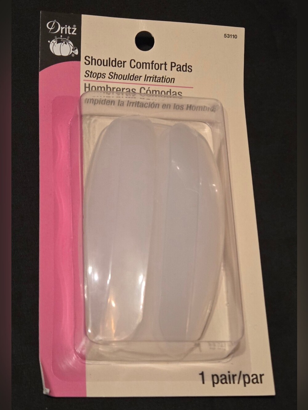 Dritz Silicone Shoulder Comfort Pads 1 Pair Nwt